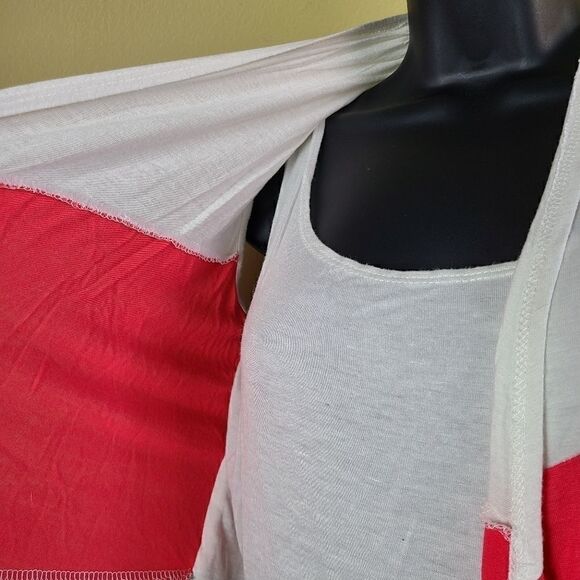 Lavish Color Block Cardigan Top - Picture 3 of 8